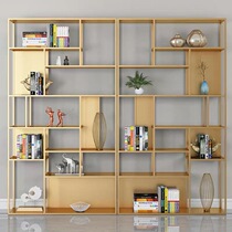 Nordic iron art rack light luxury storage rack decoration rack simple modern living room bookshelf floor display display rack