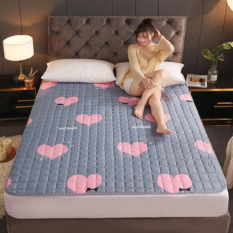 Mattress cushion 1 8m bed mattress double folding protection cushion thin Student Non-slip 1 2 meters single cushion 1 5