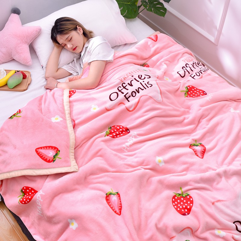 Double bed single duvet cover Spring and autumn summer plush book Summer summer single small air conditioning thin section
