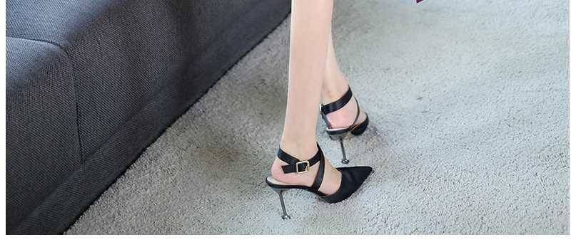 Mùa thu 2019 mới đầm tím nữ dài phần chín điểm tay áo thanh lịch Slim Một váy chữ nữ triều - A-Line Váy đầm xòe