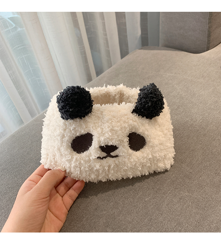 Fascia per capelli in peluche per lavare il viso, fascia larga per capelli con panda carino, fascia per capelli con pressione, fascia per capelli Yuezi_voghion.com