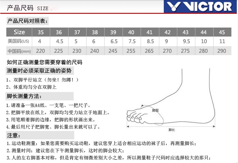 Chaussures de Badminton uniGenre VICTOR - Ref 842365 Image 6