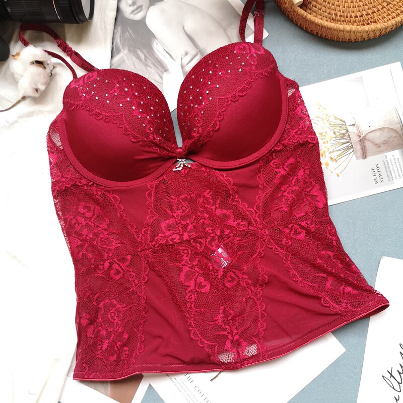 Xiao Fen's palace and European and American foreign trade shapewear thin section sexy tights slim fit body clothes underwear red