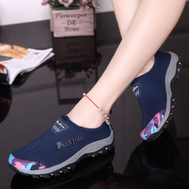 Giày khô nhanh giày lội nước nữ giày trượt ngoài trời - Khởi động ngoài trời giày lao động