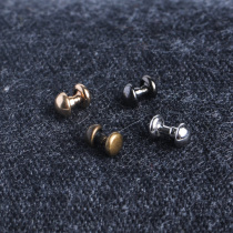 Handmade DIY1:6 baby clothes baby bag auxiliary ultra-small mini double-sided round rivets hit the nail doll mushroom buckle 3mm