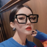 Ретро квадратные черные очки, европейский стиль