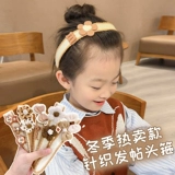 Детская челка, детский ободок на липучке, шпильки для волос, аксессуар для волос, повязка на голову