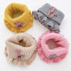 Children's neck warm winter windproof neck gaiter plush knitted neck gaiter girls thickened pullover scarf autumn and winter new style