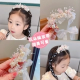 Детская тиара для принцессы, заколка для волос из жемчуга, повязка на голову, ободок, аксессуар для волос