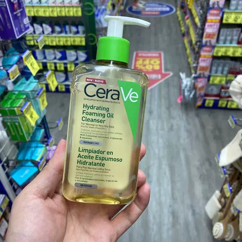 Cerave, очищающее молочко, очищающее масло с глицерином, керамид, 473 мл