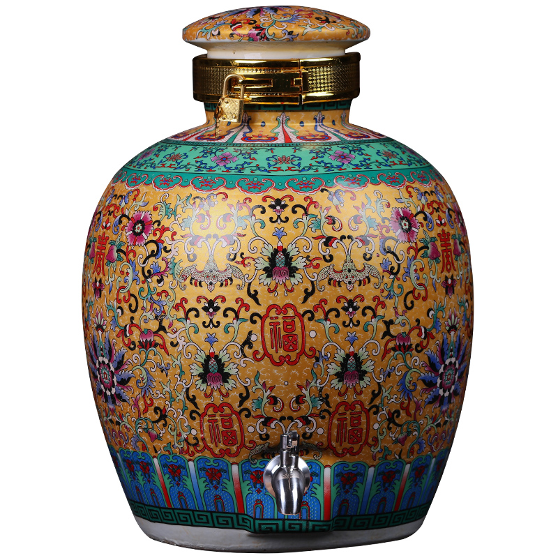 Jingdezhen ceramic terms jar it how 10 jins 20 jins 50 pounds with leading domestic sealed bottle wine bottle
