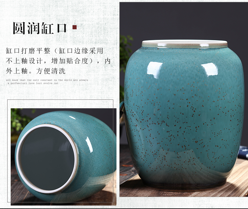 Jingdezhen ceramic tea pot large household seal pot of tea cake tea POTS detong pu - erh tea and tea urn storage