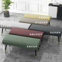 Light Extravagant Shoes Stool Home Bed Tailstool Bedroom Strip Bench Clothing Shop Nordic Sofa Stool Rectangular Leather Stool