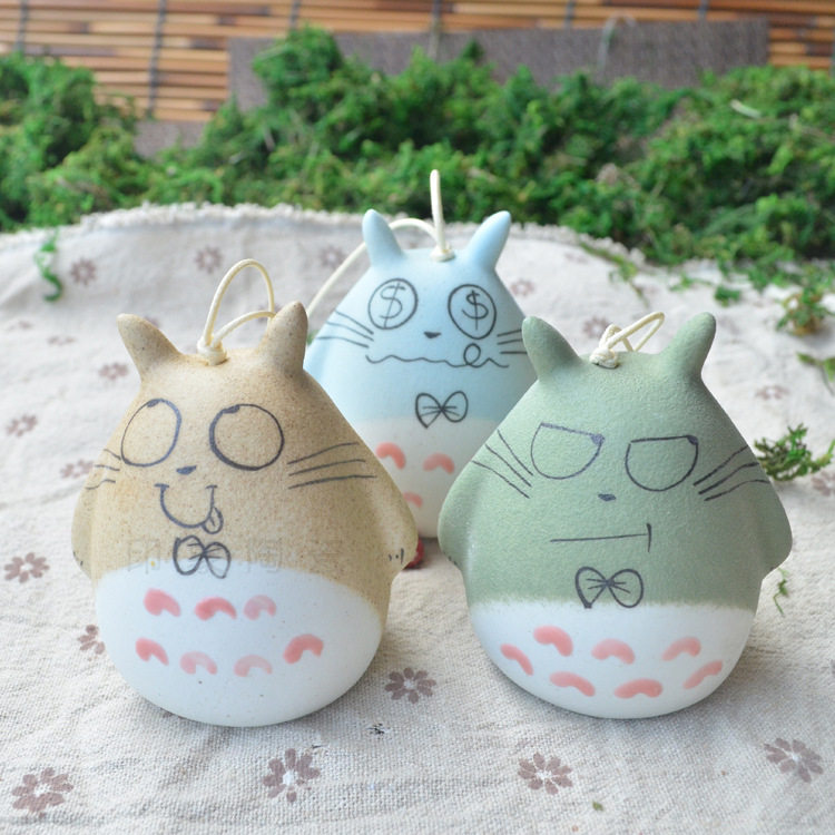 Day Style Cartoon Dragon Cat Wind Bells Hanging in Jingdezhen Ceramic Wind Suzuki Stall Wind Bell Pendant