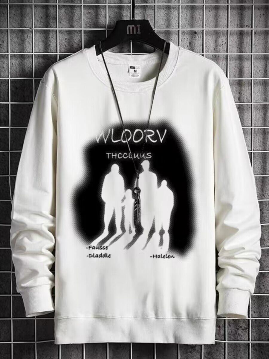 Men's Plus Size Sweatshirt Printed Long Sleeve Pullover Casual_voghion.com