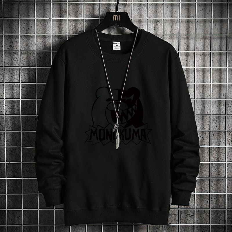 Modern Style Fat Guy Loose Sweater Men's Spring and Autumn Plus Size Round Neck Printed Cotton Long-sleeved T-shirt Sports Bottoming Shirt_voghion.com