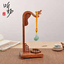 Red Wood Jewelery Jade Earrings Necklace Pendant pendants Play Jewelry Swing items Show Rack Props Pendant Jade Rack Base