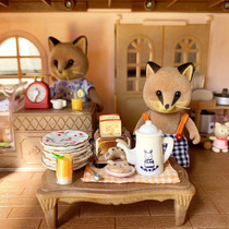 1 12 Mini food play house food play scene Doll house decoration Breakfast accessories combination