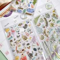 Outlet Quality Crystal Bronzed handbooks Decorative Stickers Paste Diary Cute Material