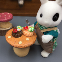 Simulation food play 1:12 house scene Mini accessories pudding cake