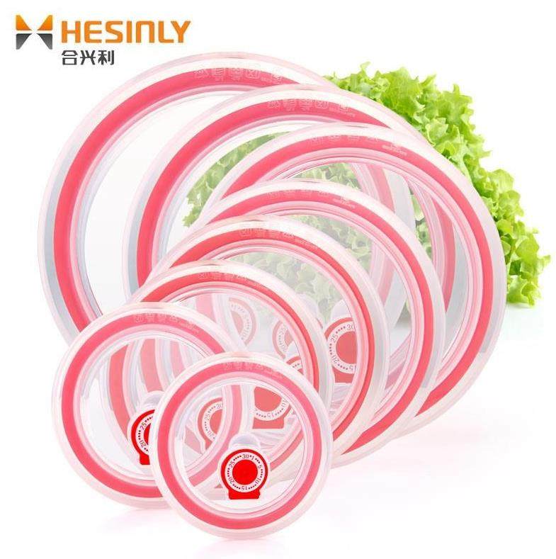 Round ceramic bowl leakage proof accessories reuse stretched lunch box lid dust-proof sealing cover plastic silicone