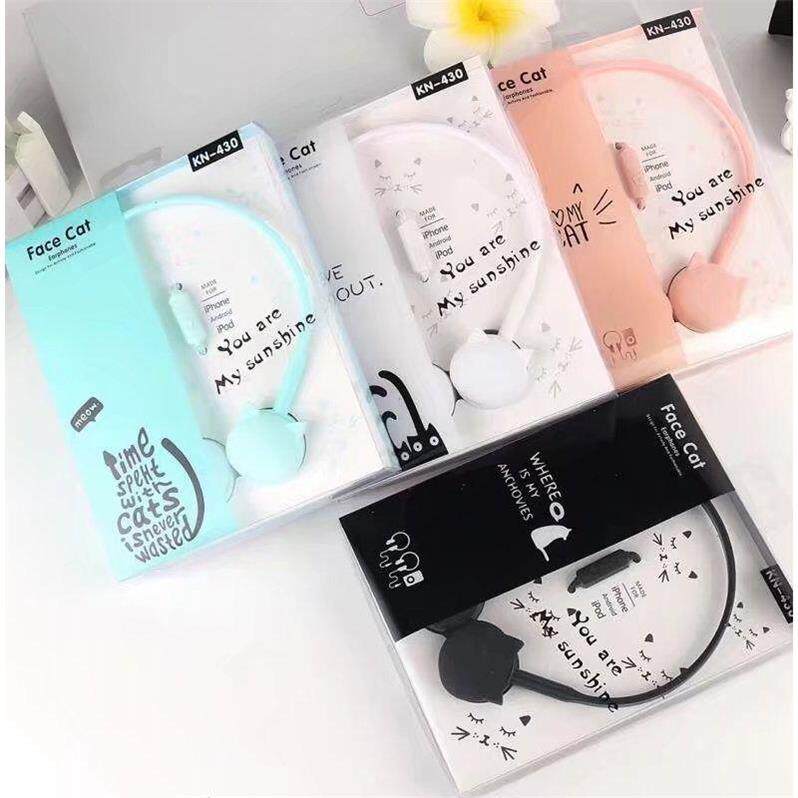 Fashion creative kitten ear headphones stroll popular mini cute cute girls music headphones