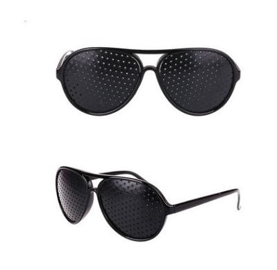 Metal Frame Small Hole Glasses Porous Glasses Pinhole Glasses Outlet European And European Frame Decorative Glasses Good Quality