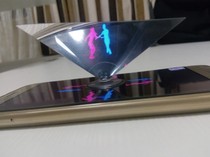 Ultra-clear version 360-degree holographic mobile phone projector 3D holographic pyramid 3D holographic naked eye 3D Shenzhen spot