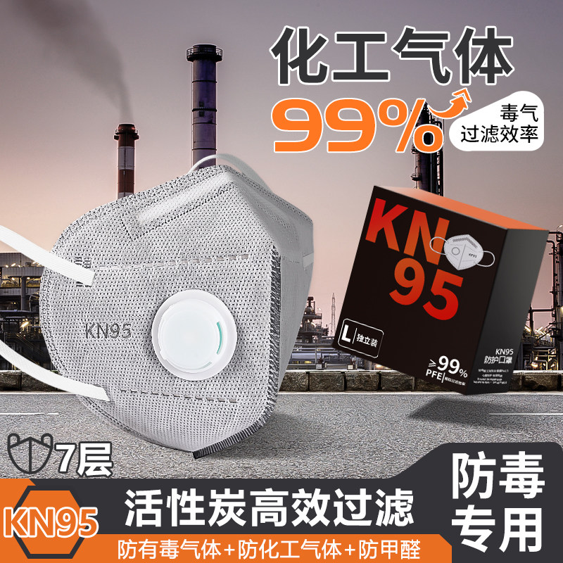 防毒口罩工业级有毒气体防护化工喷漆专用kn95甲醛异味粉尘正品