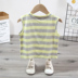 Boy mỏng bé không tay T-shirt 2020 mới trẻ em vừa và nhỏ 1-3 bông phim hoạt hình áo khoác vest Hàn Quốc phiên bản của thủy triều. 