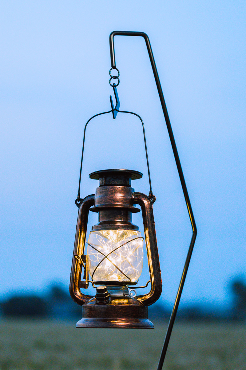 Handheld retro-charging LED horse lamp fixtureiron outdoor lighting camping camping tent lamp