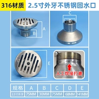 Внешние зубы 2,5 -на 316 из нержавеющей стали.