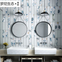 Simple kitchen tiles Nordic candy glaze Bathroom wall tiles Macaron small flower tiles ins net red tiles