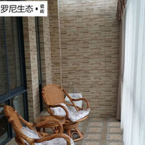 American Villa Wall Brick Balcony Patio Antique Brick Living Room Restaurant Retro Background Wall Outdoor Culture Brick Tiles