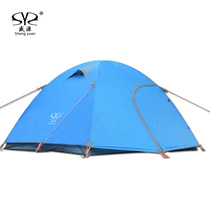 Sheng Yuan 3 - 4 people double climbing tent outdoor ultra - light waterproof aluminum alloy field camping tent beach tent