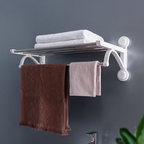 Non-perforated towel rack Toilet towel rack Suction cup hook Bathroom hanger Single towel bar toilet storage