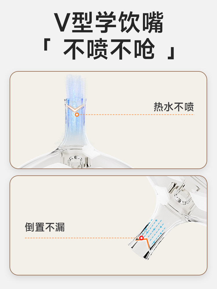 Learning Drinking Cup, Duckbill Cup, Baby Silicone Bottle for Infants over 6 Months Old, Anti-Choking Cup for Infants and Young Children to Drink Milk and Water