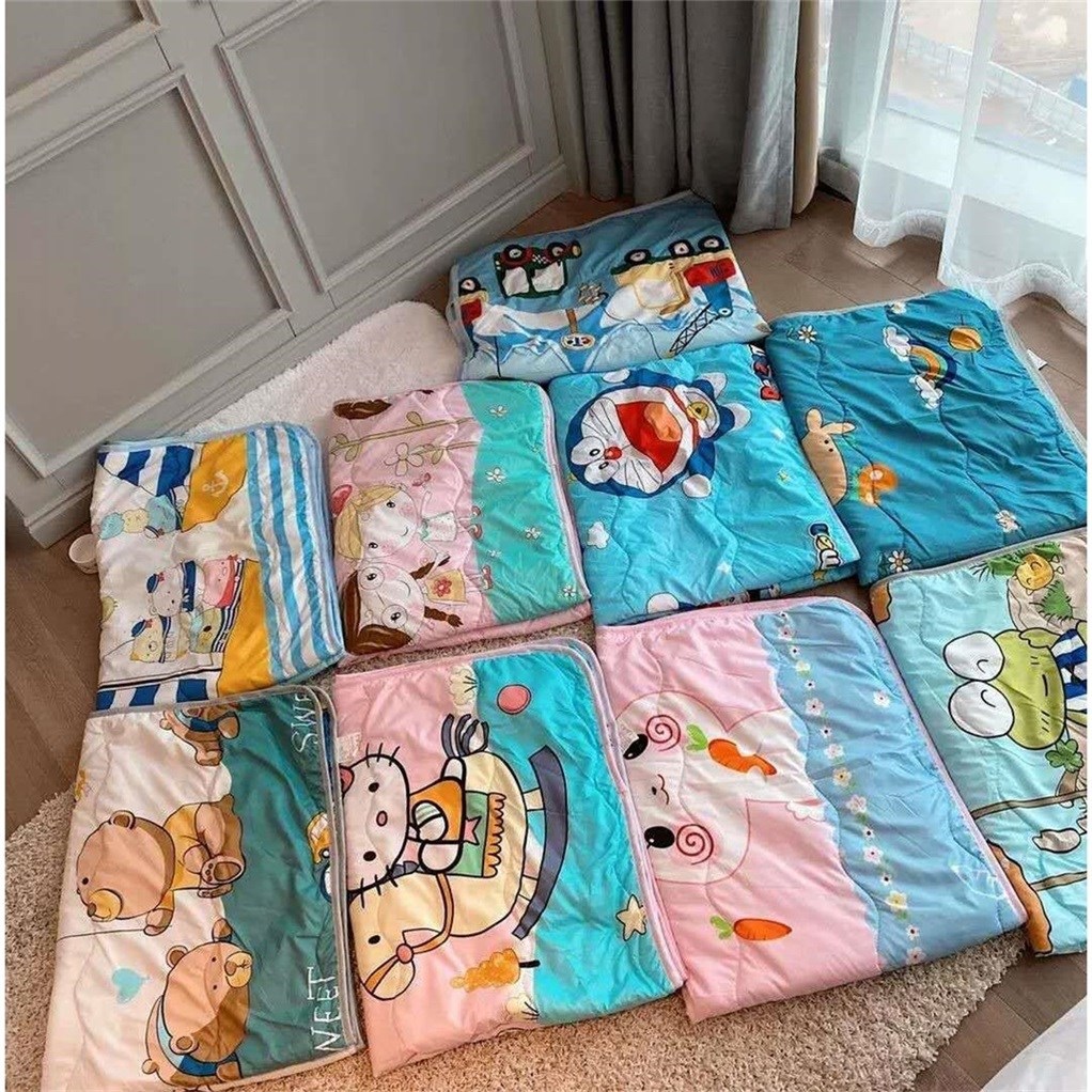 Kindergarten summer cool by two sets of children mosquito repellent by summer cartoon cute giraffe machine cat summer lunch break