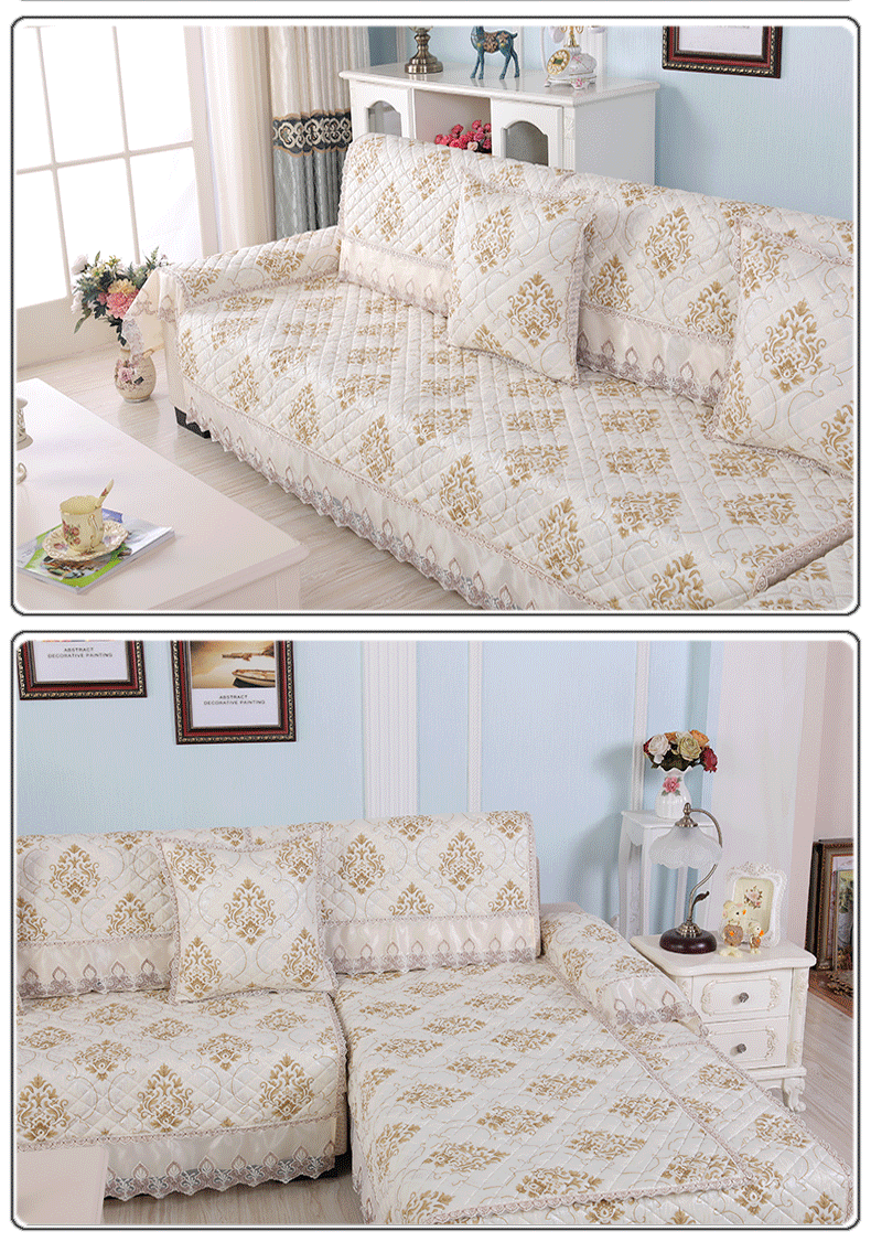 Winter sofa vải đệm trượt đệm Four Seasons chung tối giản vải bọc nệm hiện đại bao gồm tất cả tấm vải liệm phổ bìa đầy đủ - Ghế đệm / đệm Sofa các mẫu đệm ghế gỗ