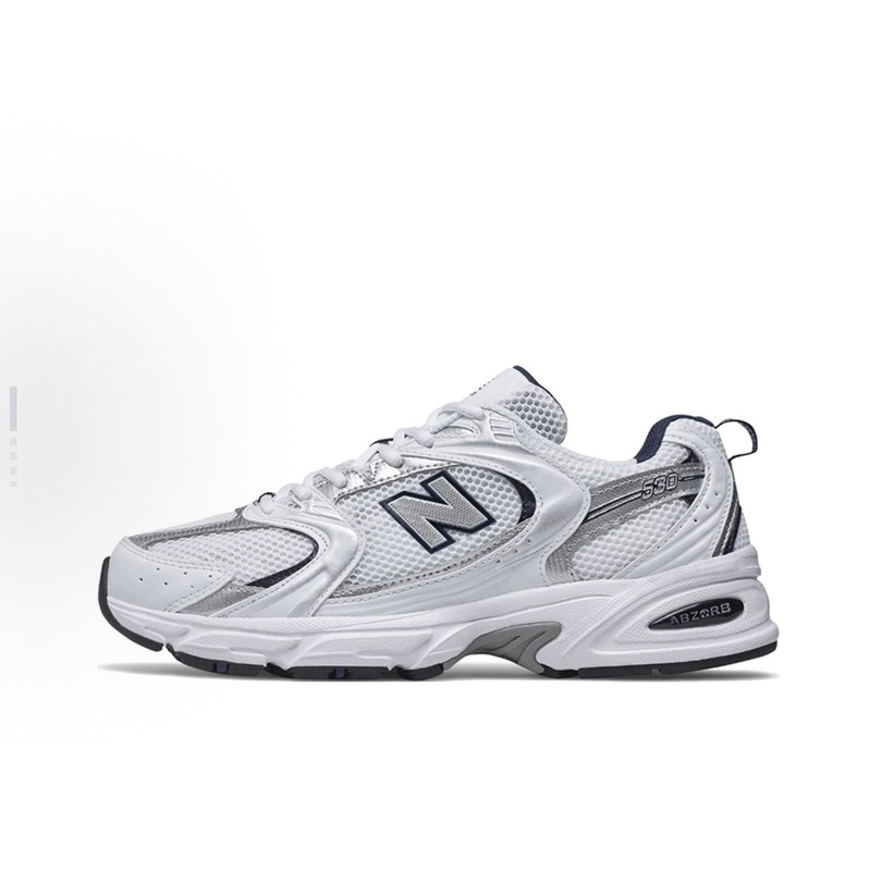 New Balance Nb 530 Single-Layer Spring Mesh Fabric Unisex White and Silver D Wide Mr530Sg
