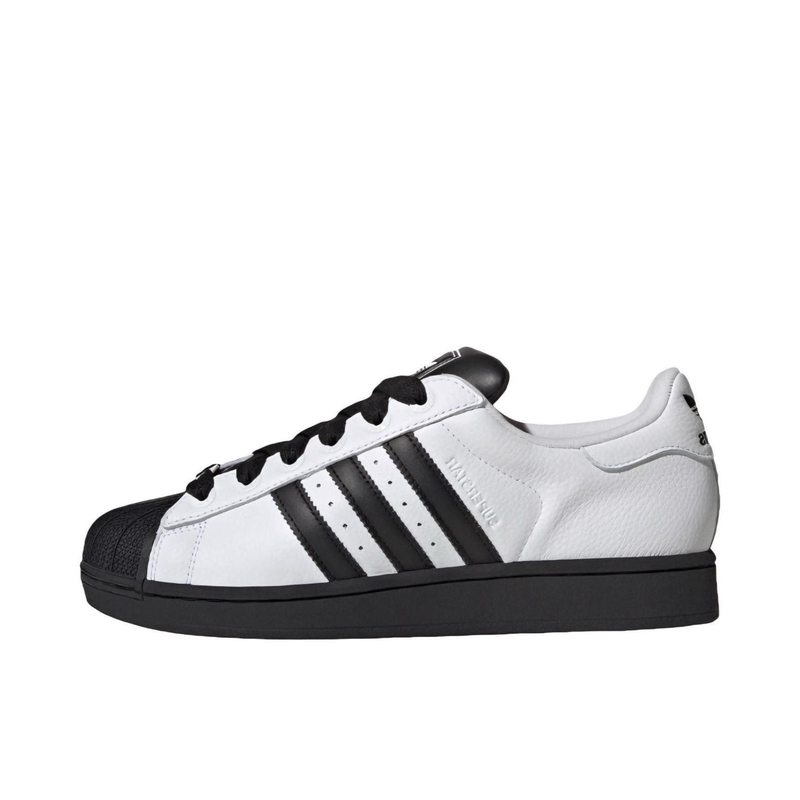 Adidas Superstar 2 Sneakers, Non-Slip and Wear-Resistant Shell Toe, White/Black Kk4473