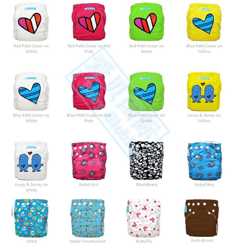 Тканевый подгузник 现货原装进口charlie banana透气环保布尿裤婴儿尿布均码 6个装