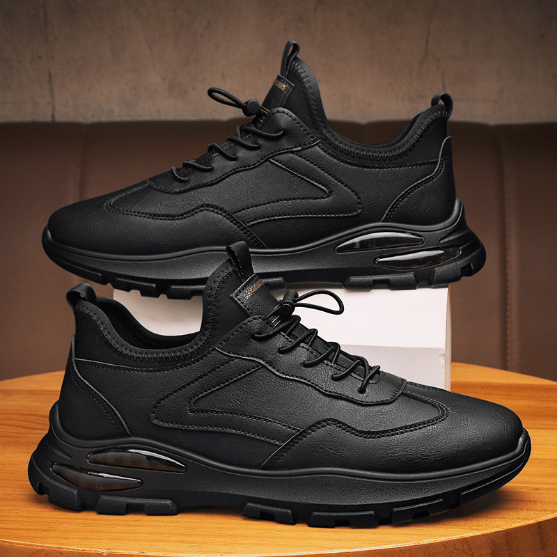 giày mũi sắt Bảo hộ lao động nam mùa thu đen chống dầu làm việc đầu bếp giày nam chống trượt đa năng nhẹ bố giày thể thao giày bảo hộ nam ủng da bảo hộ