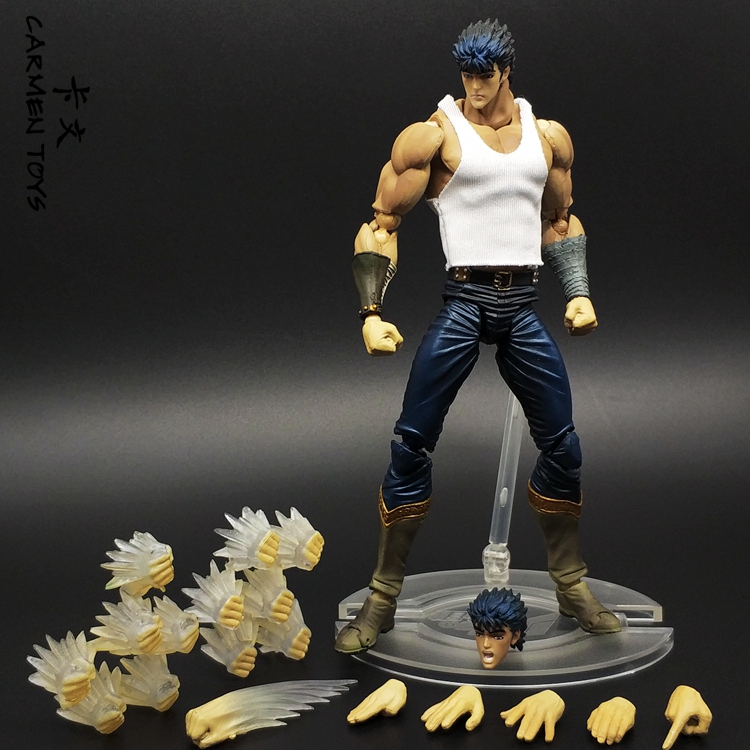 7inch Beidou Shenqian (Fist of the North Star) Action Figure Kenjiro Kenjiroshi, Kenjiro Shion, Raou Model, Highly Detailed Movable Toy, Nozume No Shoujo (Unlimited Reincarnation)