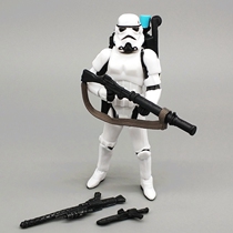 Star Wars 3 75 inch Black Warrior white soldiers handled clones to reload storm mobilization doll toy model