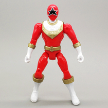 Special camera team toy 5 inches can move the red and white fighter thieves Hard - fast handle model weapon