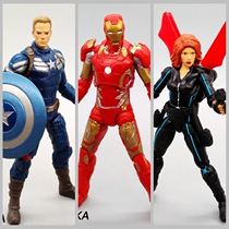 3 75 inch US Captain Steel Man and Black Widow reconfigured 4 hands on toy model peripheral parts