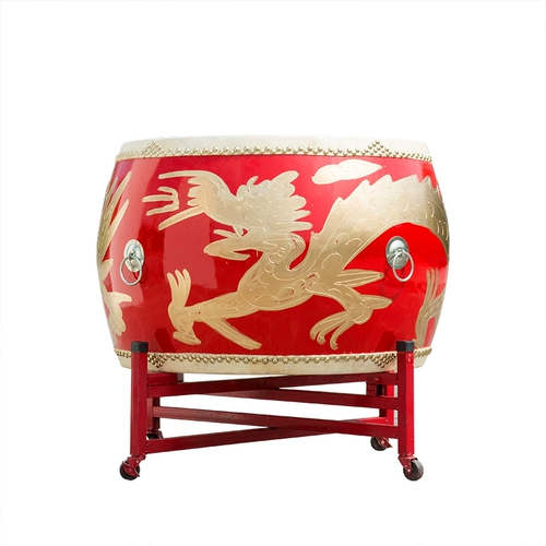 Druster Drum Brum Leather Drum China Red Gong Bongs Drum Hongwei