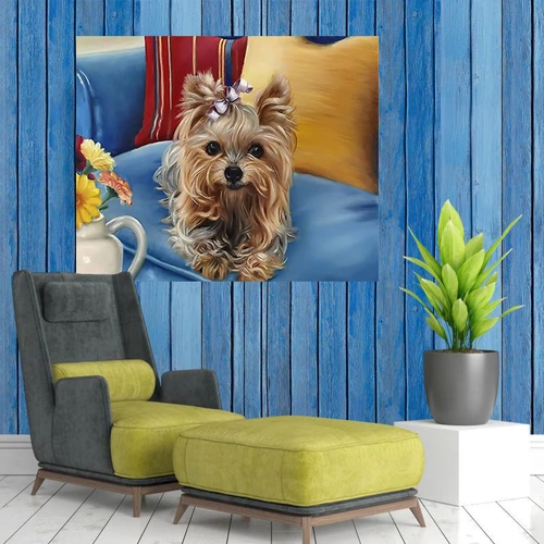 Pinuki Patriotic Puppy Puppy DIY Цифровой масляной картина