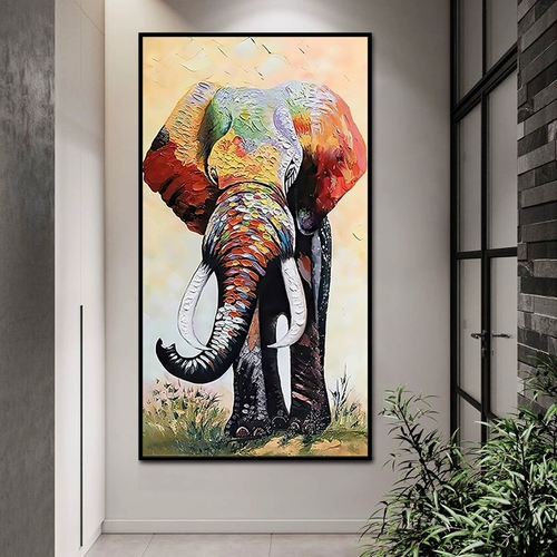 Цвет значения чернила слон Слон, Слон DIY Digital Digital Manual Manual Color Color гостиная крыльца декоративная живопись